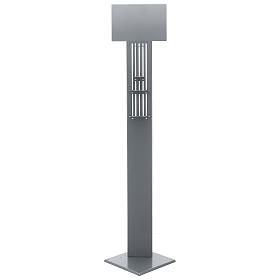 Columna para dispensador gel higienizante ajustable metal PARA EXTERIOR s5