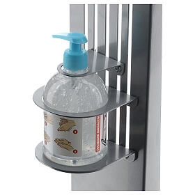 Columna para dispensador gel higienizante ajustable metal PARA EXTERIOR s6