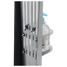 Support pour distributeur de gel désinfectant réglable métal POUR EXTÉRIEUR s8