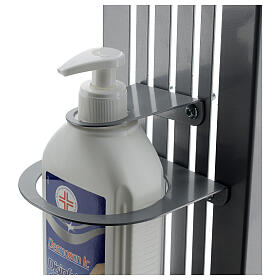 Outodoor adjustable hand sanitizer dispenser stand in metal s7