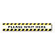 Removable stickers 2 PIECES - PLEASE WAIT HERE s1
