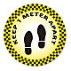 KEEP 1 PETER APART removable stickers 2 pcs, 19 cm s1