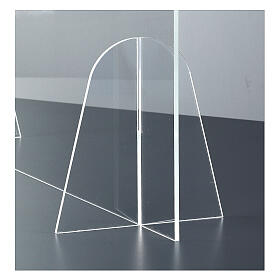 Parafiato protettivo in plexiglass da tavolo h.65x90 cm s4