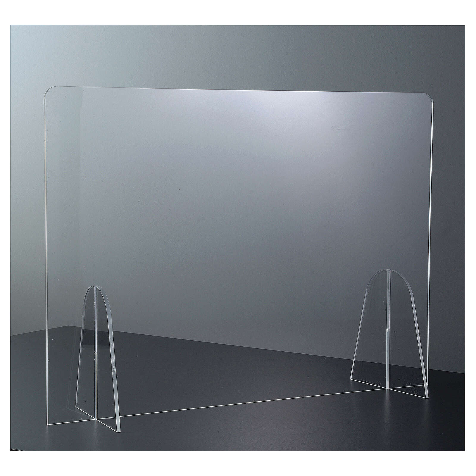 Barreira de proteção anti-contágio de mesa acrílico 65x90 cm 3