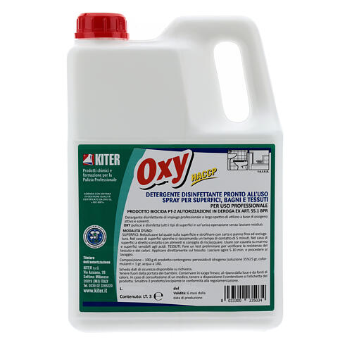 Disinfettante Oxy Biocida 3 Litri - Ricarica 1