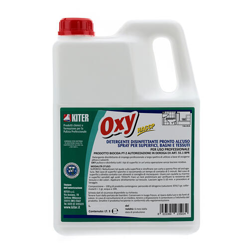 Desinfetante Oxy Biocida 3 litros - recarga 2