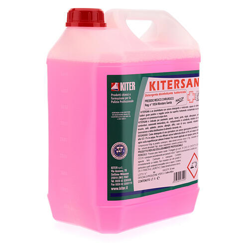 Detergente desinfetante antibacteriano Kitersan, galões de 5 litros 3