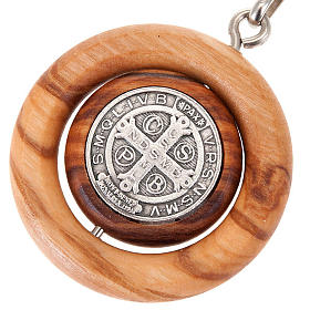 St. Benedict revolving medal key-ring s3