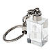 Key ring with led and John-Paul II 3D crystal s1