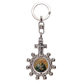 Schlüsselringe: Schluesselanhaenger drehende Rosenkranz Heilig Benedictus