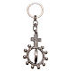 Keychain with swivelling one decade rosary, Saint Benedict s3