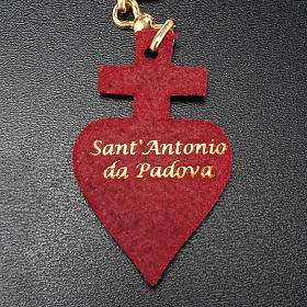 Schluesselhaenger Herz Kristus Leder Heilig Antonio aus Padua s3