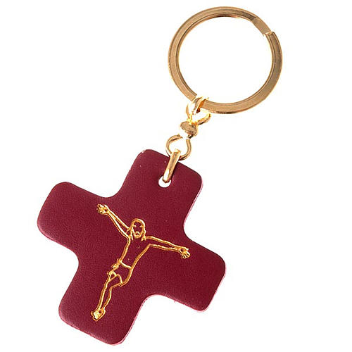 Keyring with square cross of Saint Anthony of Padua 1