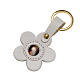 Divine Mercy leather key ring, flower s1