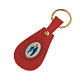 Miraculous Virgin leather key ring, oval s1