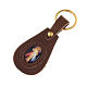 Divine Mercy leather keyring, oval s1