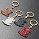 Hope anchor leather key ring s2
