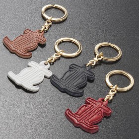 Hope anchor leather key ring