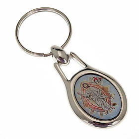 Christ Pantocrator key ring in stainless steel