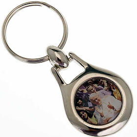 Porte-clefs Jean Paul II acier s1