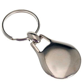 John Paul II key ring in stainless steel s2