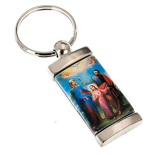 Keychain in metal image of Holy Family 1