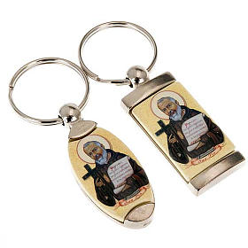 Schluesselanhaenger Metall Heilig Padre Pio s1