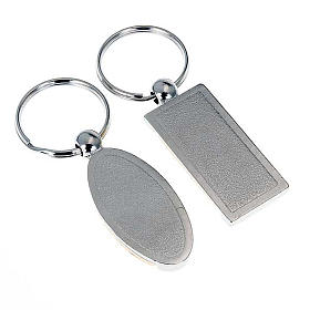 Keyring in metal, Saint Padre Pio s2