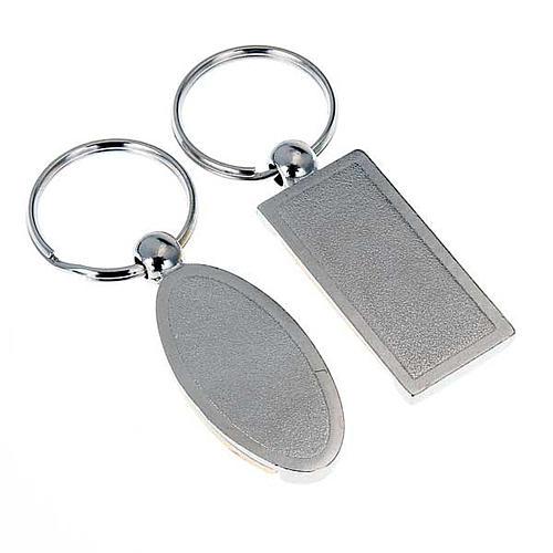 Keyring in metal with image of Divine mercy of Jesus 2