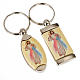 Keyring in metal with image of Divine mercy of Jesus s1