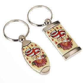 Keyring in metal with symbols of the Confirmation