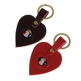 Heart-Shaped Keychain of the Divine Mercy
