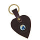Heart shaped keyring with Miraculous Madonna s2