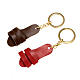 Keychain, sandal shaped in real leather s1