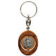 St. Benedict revolving medal keychain oval shaped s1