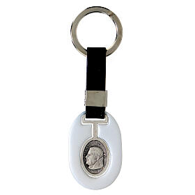 Keychain in metal and fake leather, Pope Benedict XVI