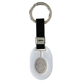 Keychain in metal and fake leather, Pope Benedict XVI