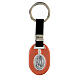Keychain in metal, Our Lady of Lourdes and Bernadette s1
