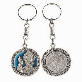 Porte-clés: Porte clé Pape Benoit XVI diam. 38mm Porte-clés: Porte clé Pape Benoit XVI diam. 38mm