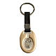 Saint Christopher keychain in ivory zamak and fake leather s2