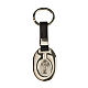 Saint Christopher keyring in silver zamak and fake leather s2