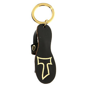 Franciscan sandal keychain in real leather