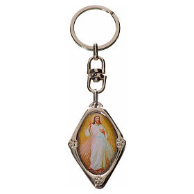 Keychain with Jesus image in zamak