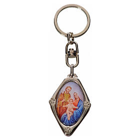 Schlüsselanhänger mit Bild der Heiligen Familie Zamak-Legierung