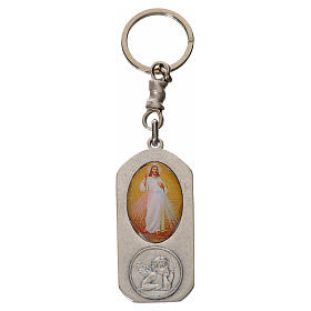 Schlüsselanhänger mit Bild von Jesus in Zamak-Legierung