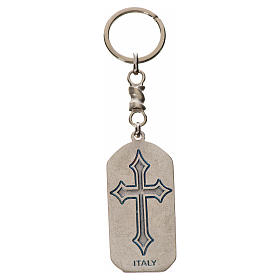 Keyring in zamak with Pope Francis image