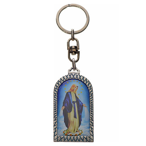 Schlüsselanhänger aus Zamak-Legierung Madonna Lourdes 1