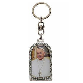 Porte-clé en zamac Pape François