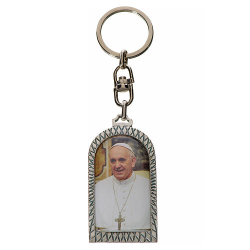 Porte-clé en zamac Pape François 1
