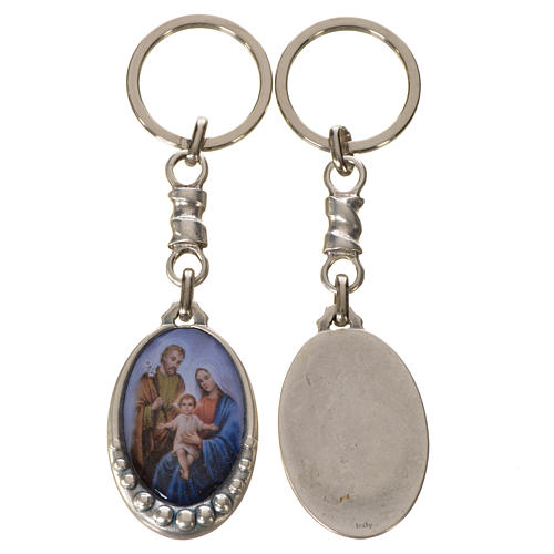 Schlüsselanhänger Heilige Familie aus Zamak-Legierung 1